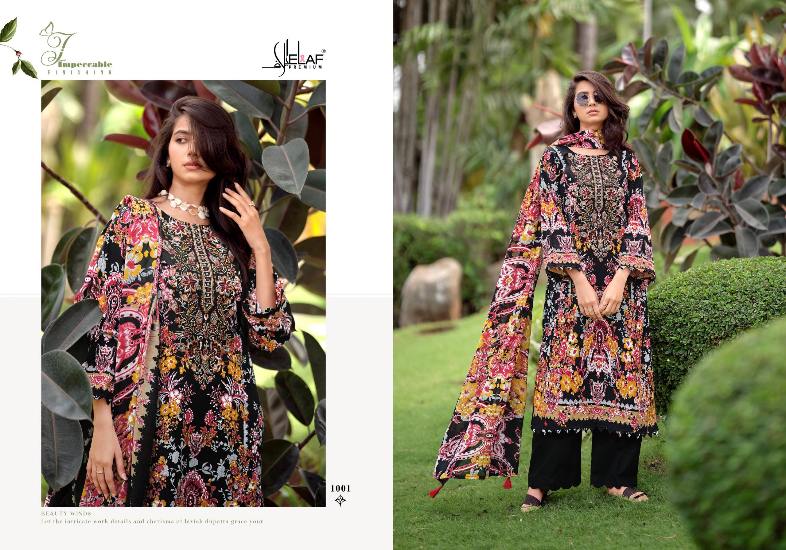 ELAF ASRAJOFA VOL.2 by  ELAF PREMIUM 1001 to 1008 series Indian Pakistani ethnic wear Premium soft Cotton At Wholesale Price